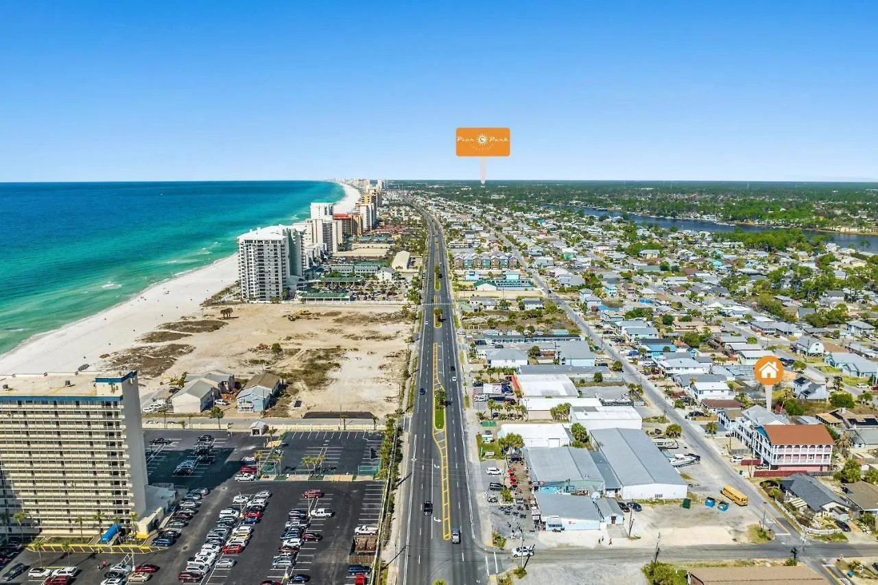 パナマシティービーチ Teal Waters Gulf View With Private Poolヴィラ 0*,  米国